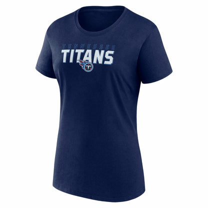 Tennessee Titans Logo Athletic Women's Lean T-Shirt - Navy sale