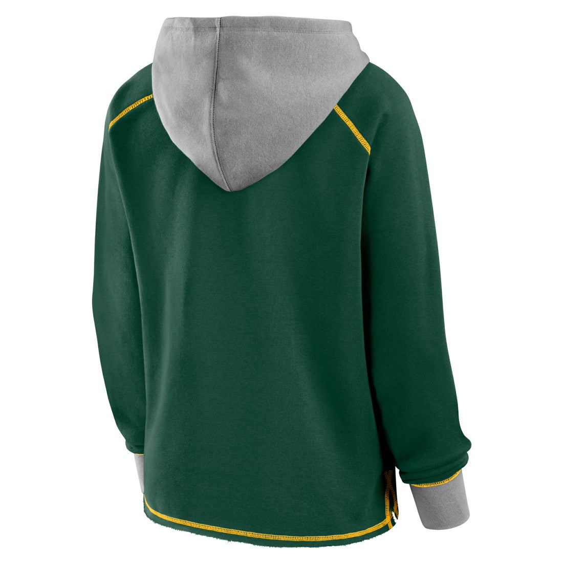 Green Bay Packers Logo Athletic Women's Boom Fleece Pullover V-Neck Hoodie - Green sale