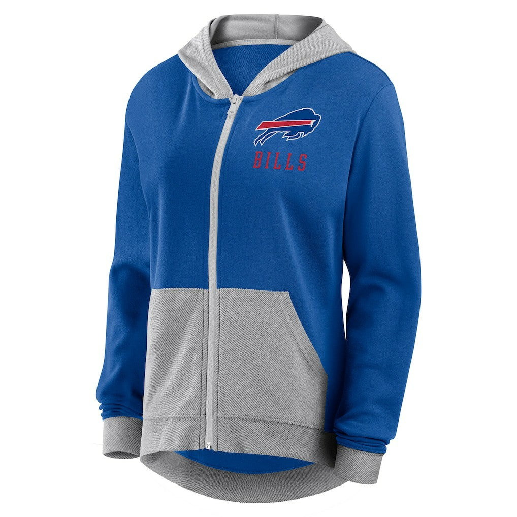 Buffalo Bills Logo Athletic Women's Hit It French Terry Full-Zip Hoodie - Royal sale