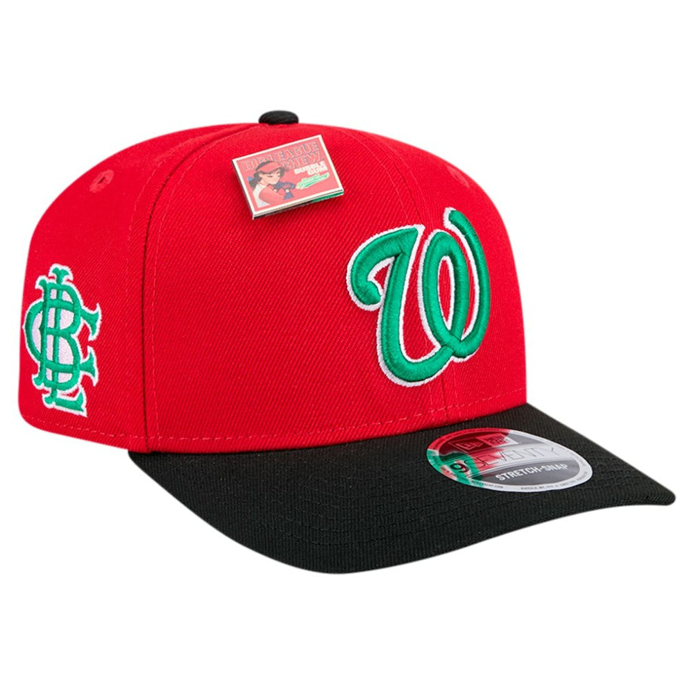 Washington Nationals 2024 Big League Chew Flavor Pack 9SEVENTY Adjustable Hat - Red/Black | New Era