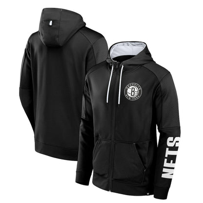 Brooklyn Nets Baller Defender Performance Full-Zip Hoodie - Black | Fanatics discount