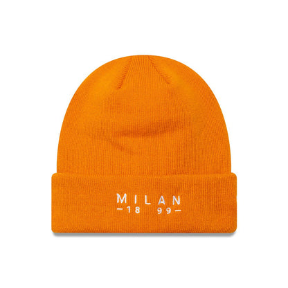 AC Milan New Era Wordmark Cuffed Knit Hat - Orange | New Era outlet