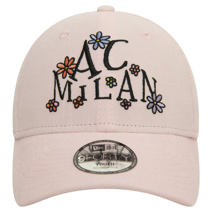 AC Milan New Era Youth Needle Corduroy 9FORTY Adjustable Hat - Light Pink | New Era on sale