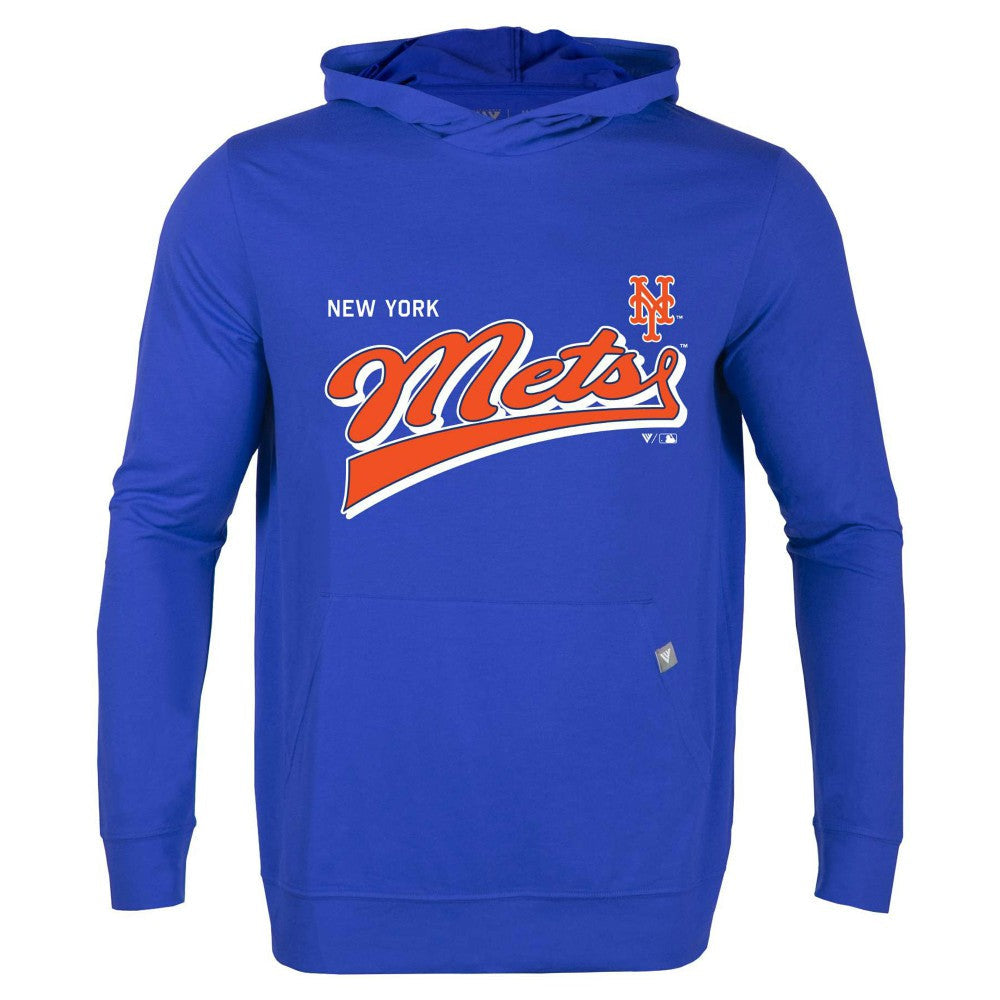 New York Mets Levelwear  Relay 2.0 Retro Pullover Hoodie - Royal
