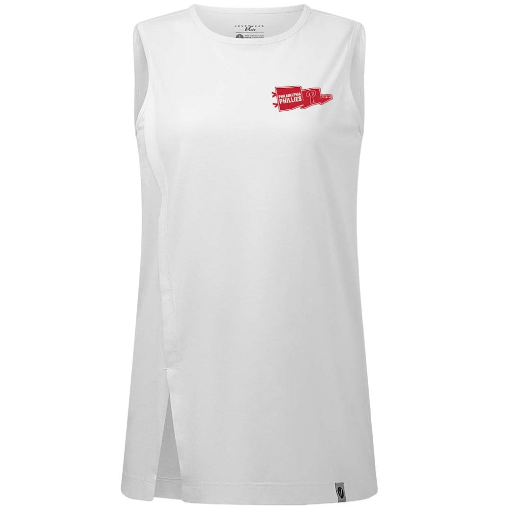 Philadelphia Phillies Levelwear Women's  Influx Rafters Tank Top - White
