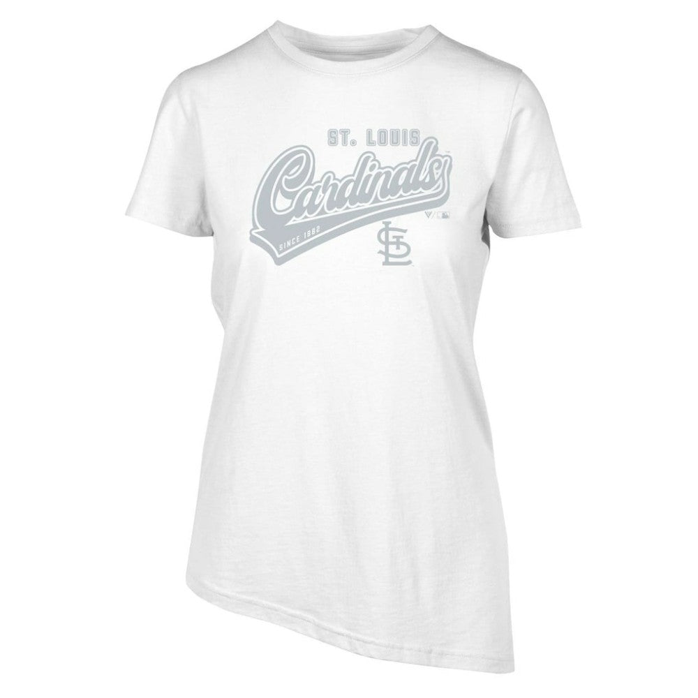 St. Louis Cardinals Levelwear Women's  Birch Sweep T-Shirt - White