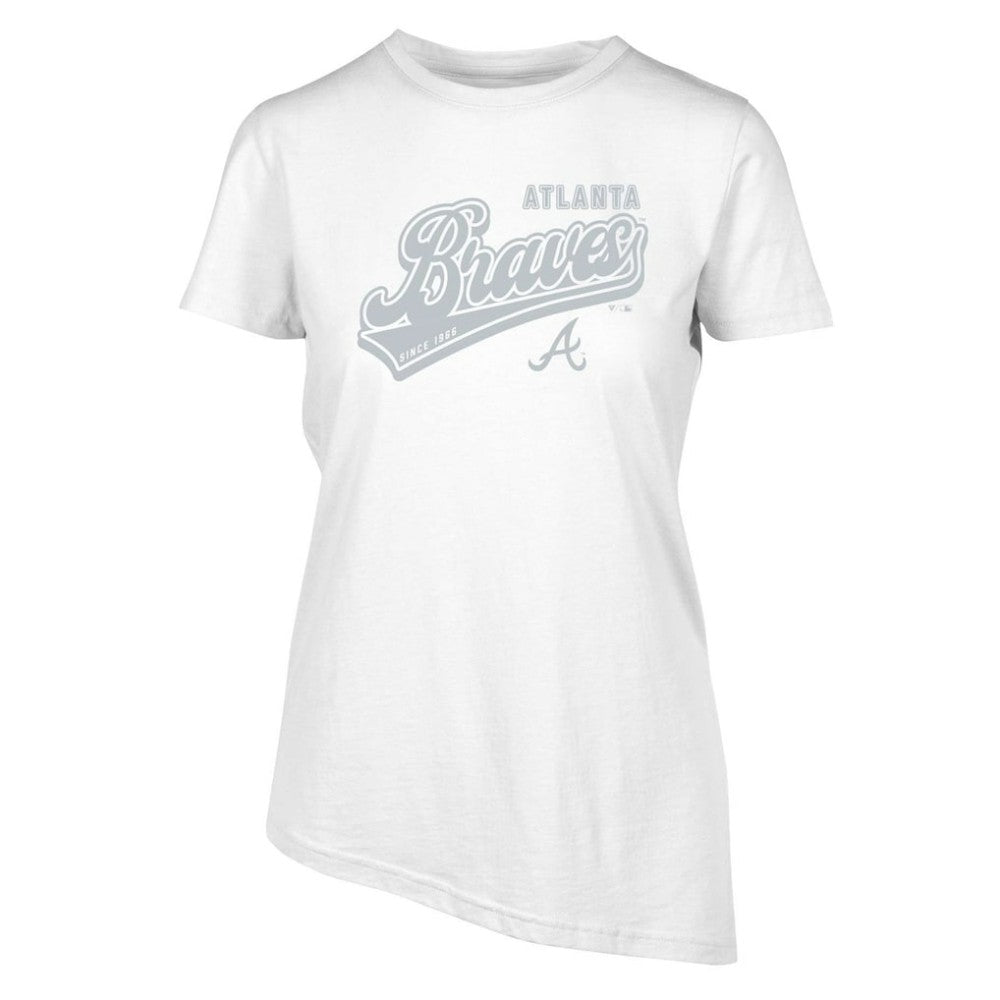 Atlanta Braves Levelwear Women's  Birch Sweep T-Shirt - White