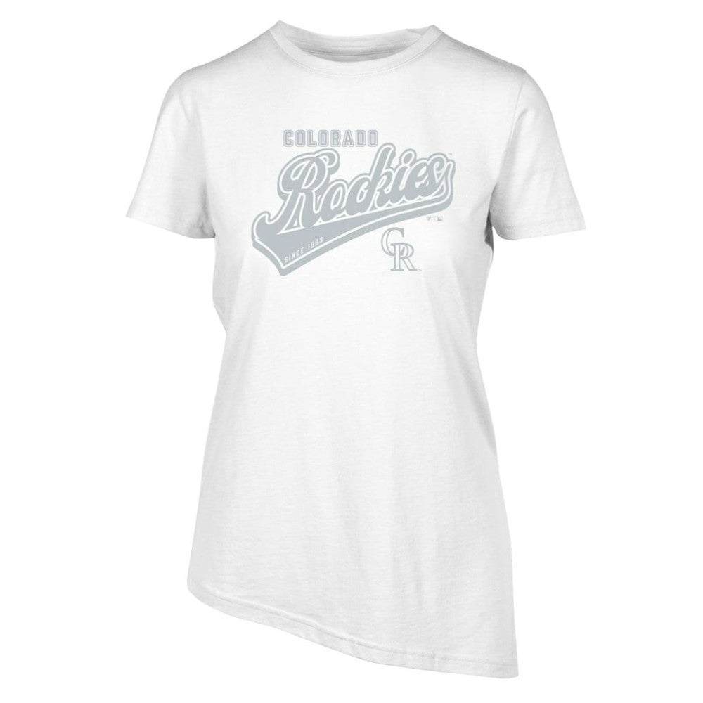 Colorado Rockies Levelwear Women's  Birch Sweep T-Shirt - White