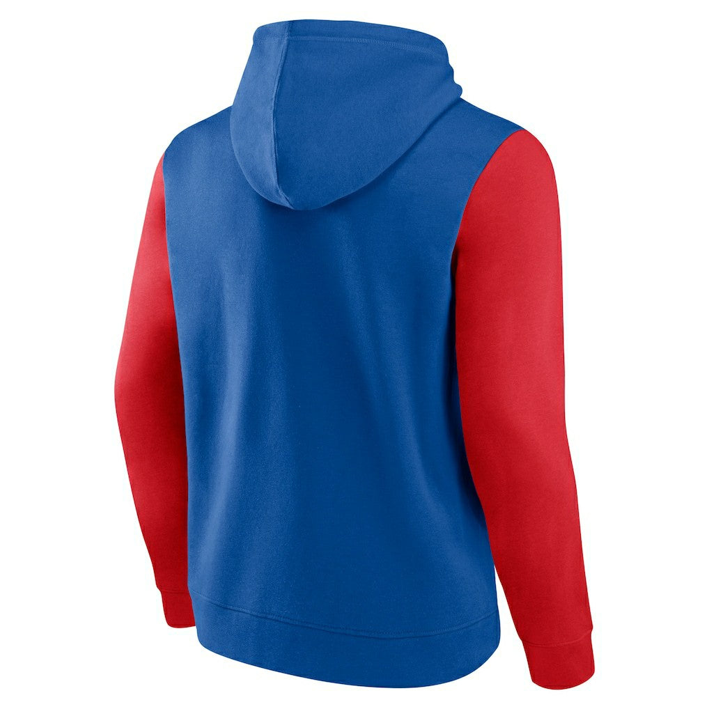 Buffalo Bills Outline Pullover Hoodie - Royal/Red cheap