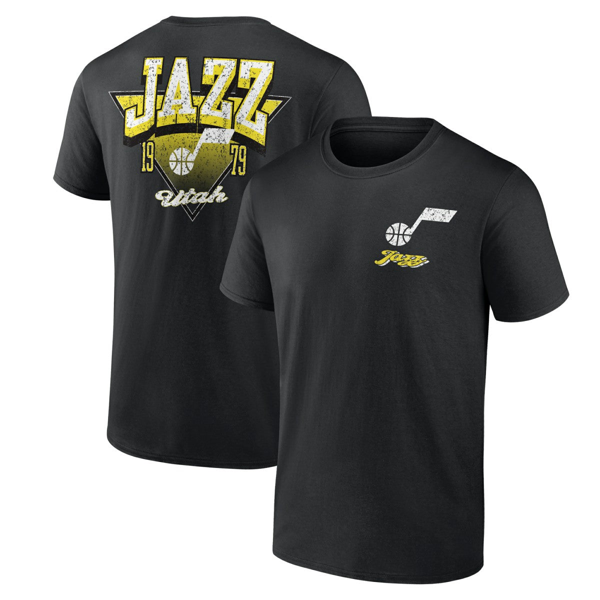 Utah Jazz Logo Athletic Never Over T-Shirt - Black shop
