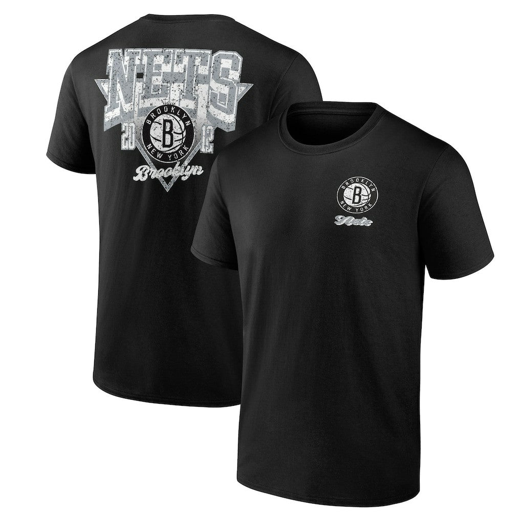 Brooklyn Nets Logo Athletic Never Over T-Shirt - Black discount