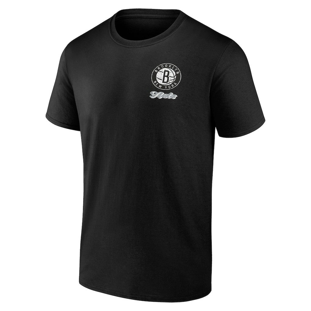 Brooklyn Nets Logo Athletic Never Over T-Shirt - Black discount