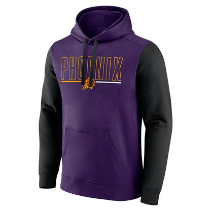 Phoenix Suns Logo Athletic Outline Colorblock Pullover Hoodie sale - Purple sale