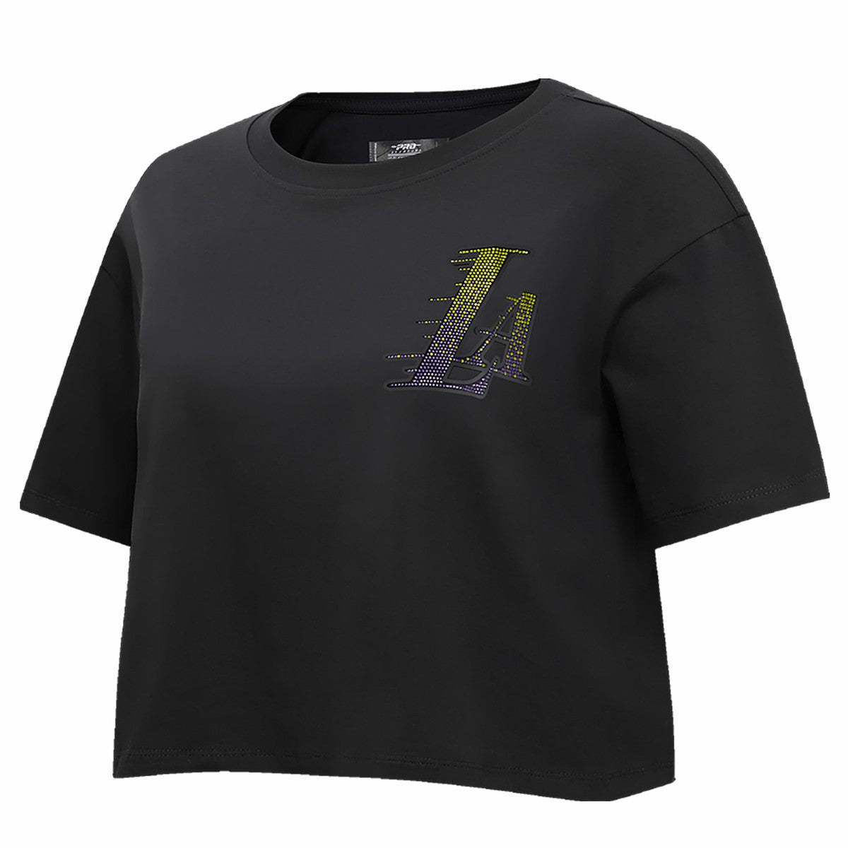 Los Angeles Lakers Pro Standard Women's Jewels Boxy Cropped T-Shirt - Black online