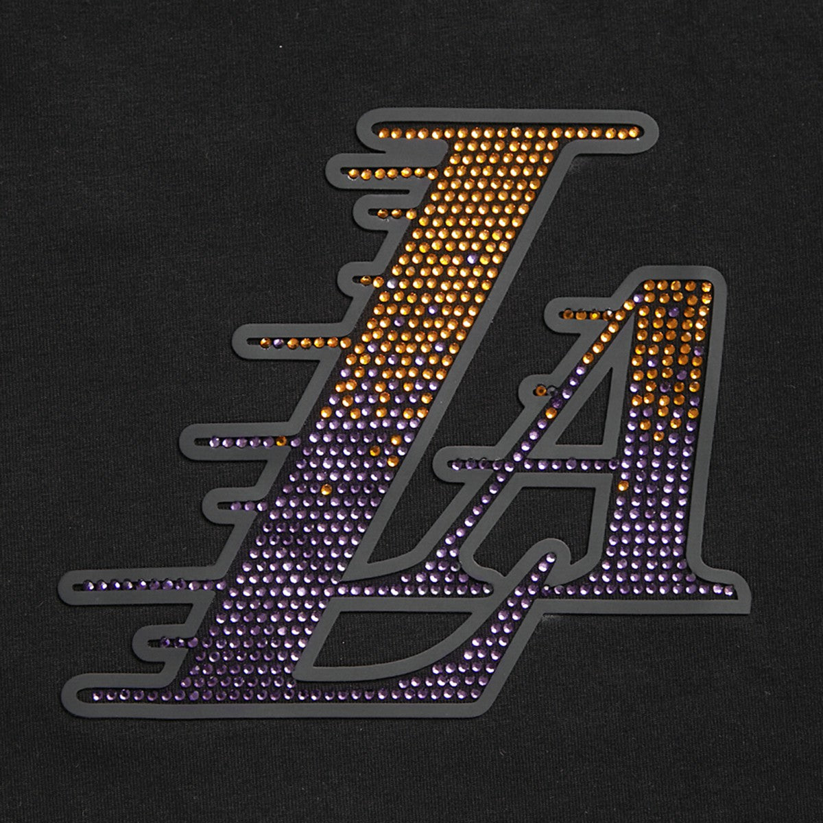 Los Angeles Lakers Pro Standard Women's Jewels Boxy Cropped T-Shirt - Black online