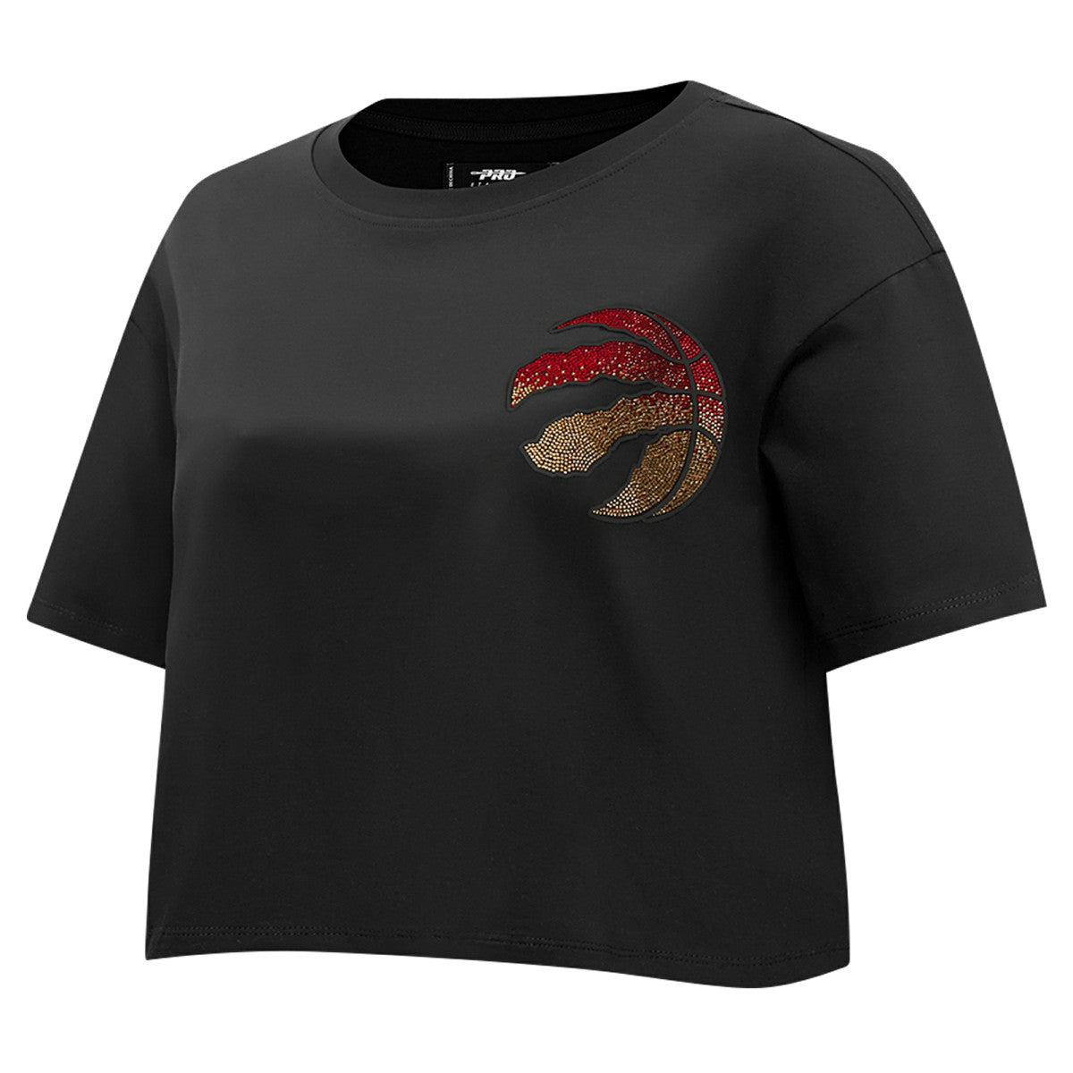 Toronto Raptors Pro Standard Women's Jewels Boxy Cropped T-Shirt - Black on sale