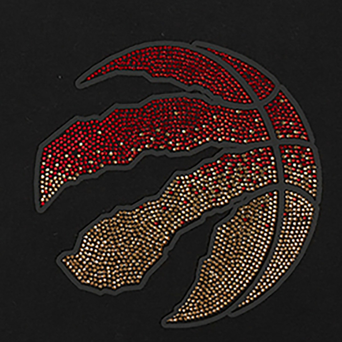 Toronto Raptors Pro Standard Women's Jewels Boxy Cropped T-Shirt - Black on sale