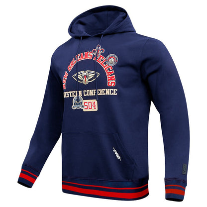 New Orleans Pelicans Pro Standard Area Code Pullover Hoodie - Navy on sale