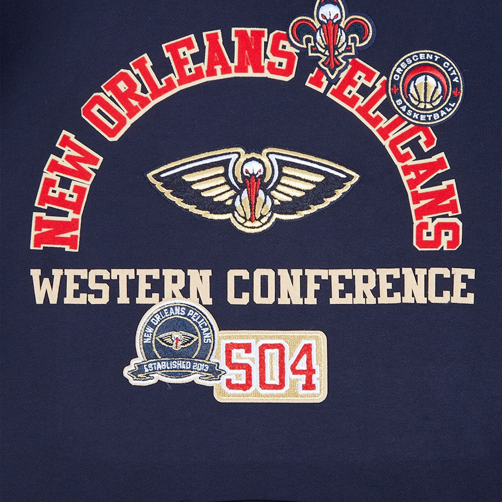 New Orleans Pelicans Pro Standard Area Code Pullover Hoodie - Navy on sale