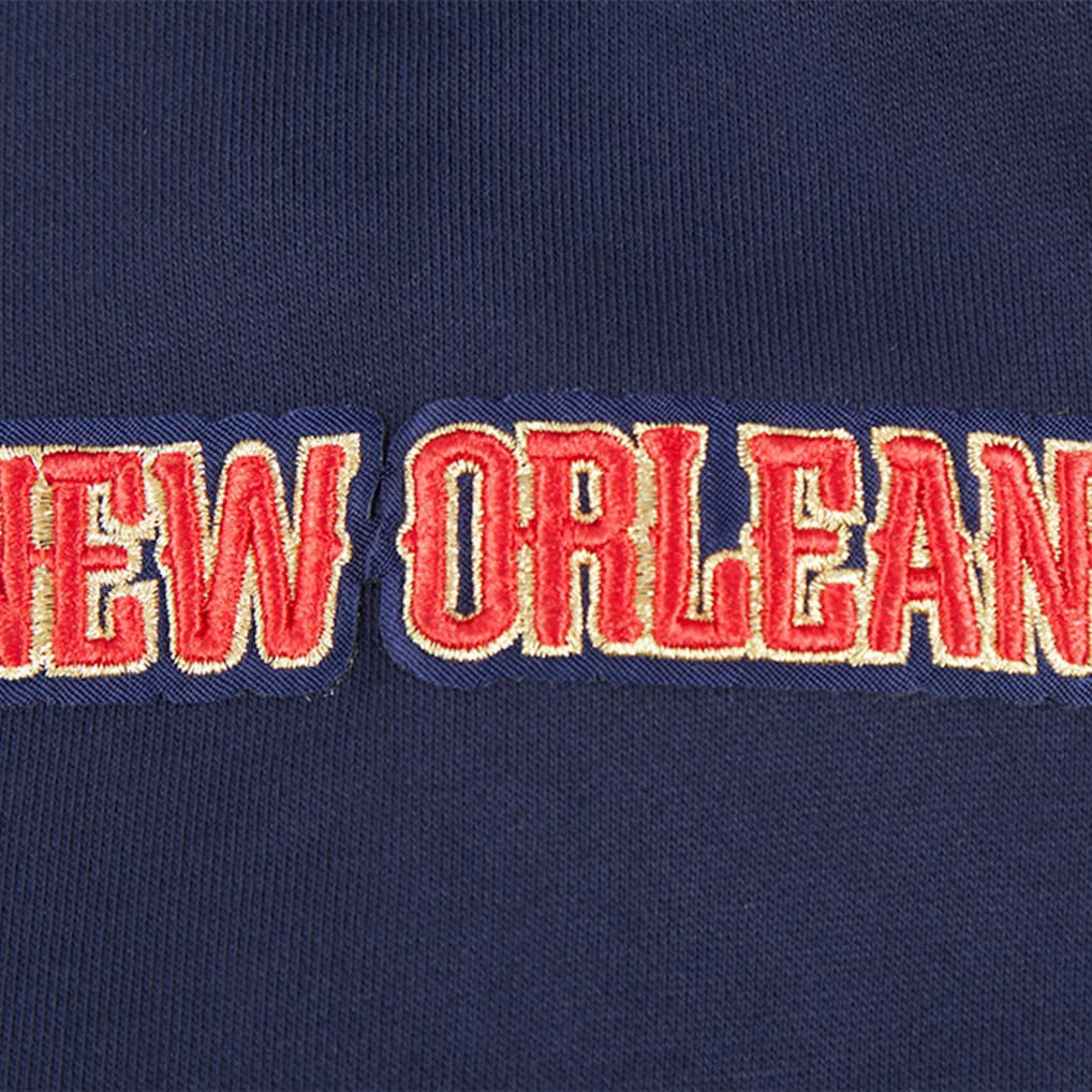 New Orleans Pelicans Pro Standard Area Code Pullover Hoodie - Navy on sale