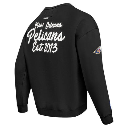 New Orleans Pelicans Pro Standard Paint the City Drop Shoulder Sweatshirt - Black online