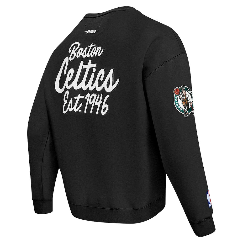 Boston Celtics Pro Standard Paint the City Drop Shoulder Sweatshirt - Black on sale