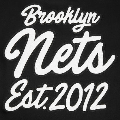 Brooklyn Nets Pro Standard Paint the City Drop Shoulder Sweatshirt - Black outlet