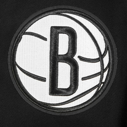 Brooklyn Nets Pro Standard Paint the City Drop Shoulder Sweatshirt - Black outlet