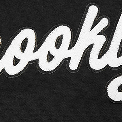 Brooklyn Nets Pro Standard Paint the City Drop Shoulder Sweatshirt - Black outlet