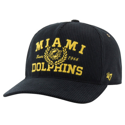 Miami Dolphins '47 Letterman Hitch Adjustable Hat - Black outlet
