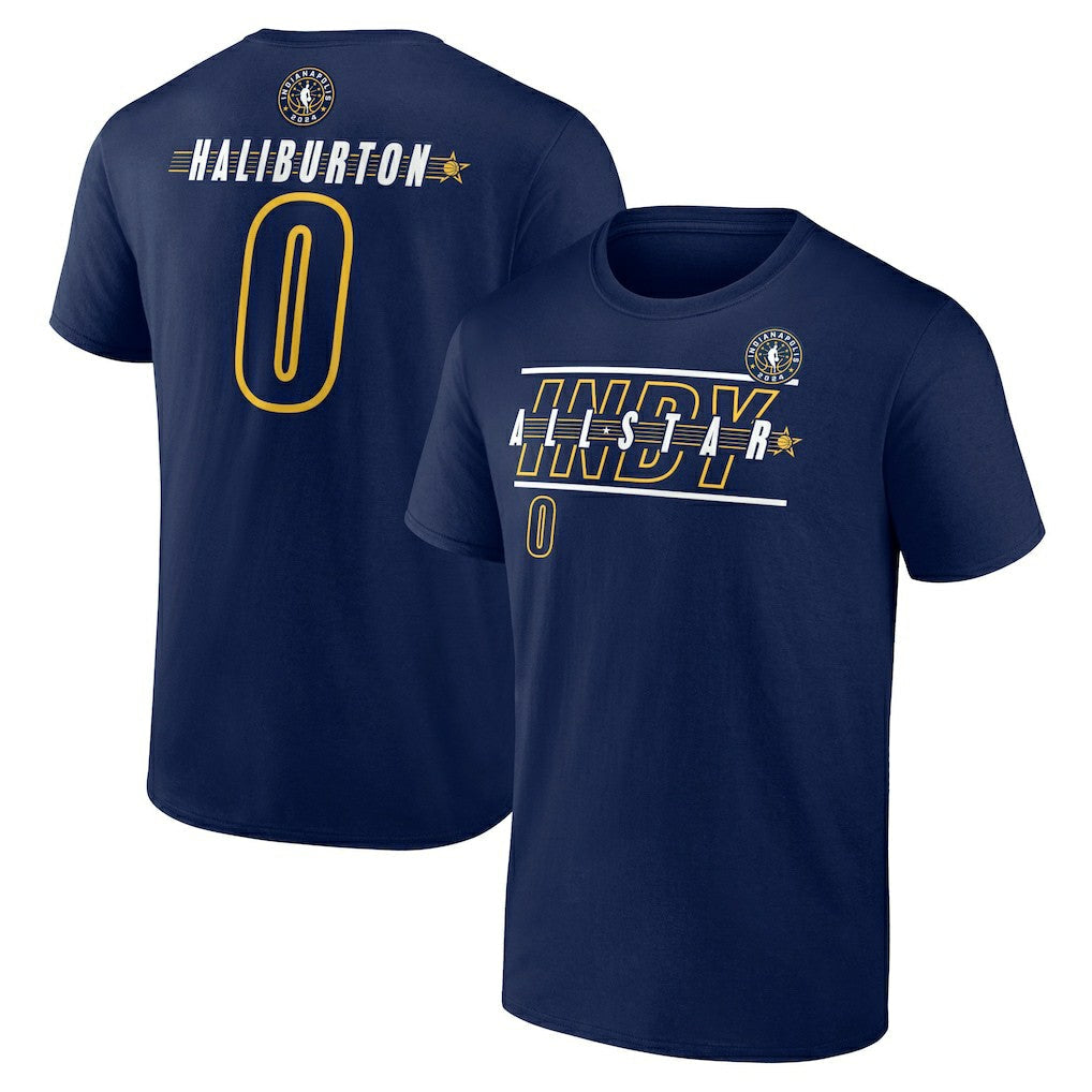 Tyrese Haliburton 2024 NBA All-Star Game Rebound Battle Name & Number T-Shirt - Navy | Fanatics on sale