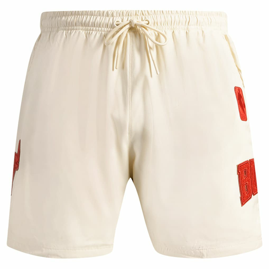 Chicago Bulls Pro Standard Triple Tonal Woven Shorts - Cream online