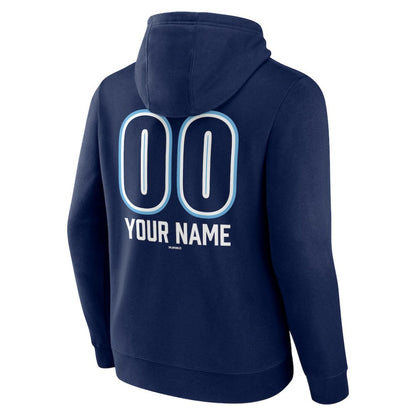 Tampa Bay Rays Personalized Name & Number Fastball Pullover Hoodie - Navy