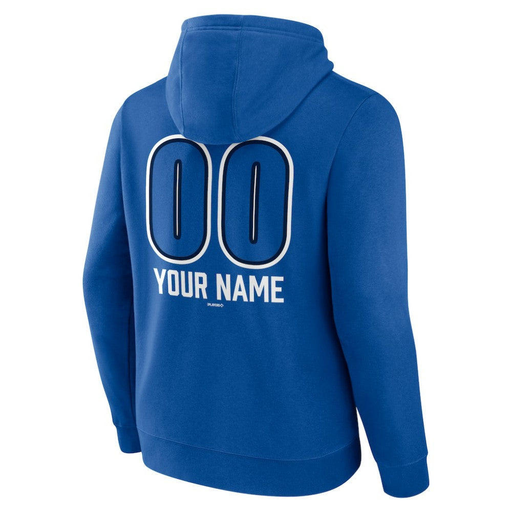 Toronto Blue Jays Personalized Name & Number Fastball Pullover Hoodie - Royal