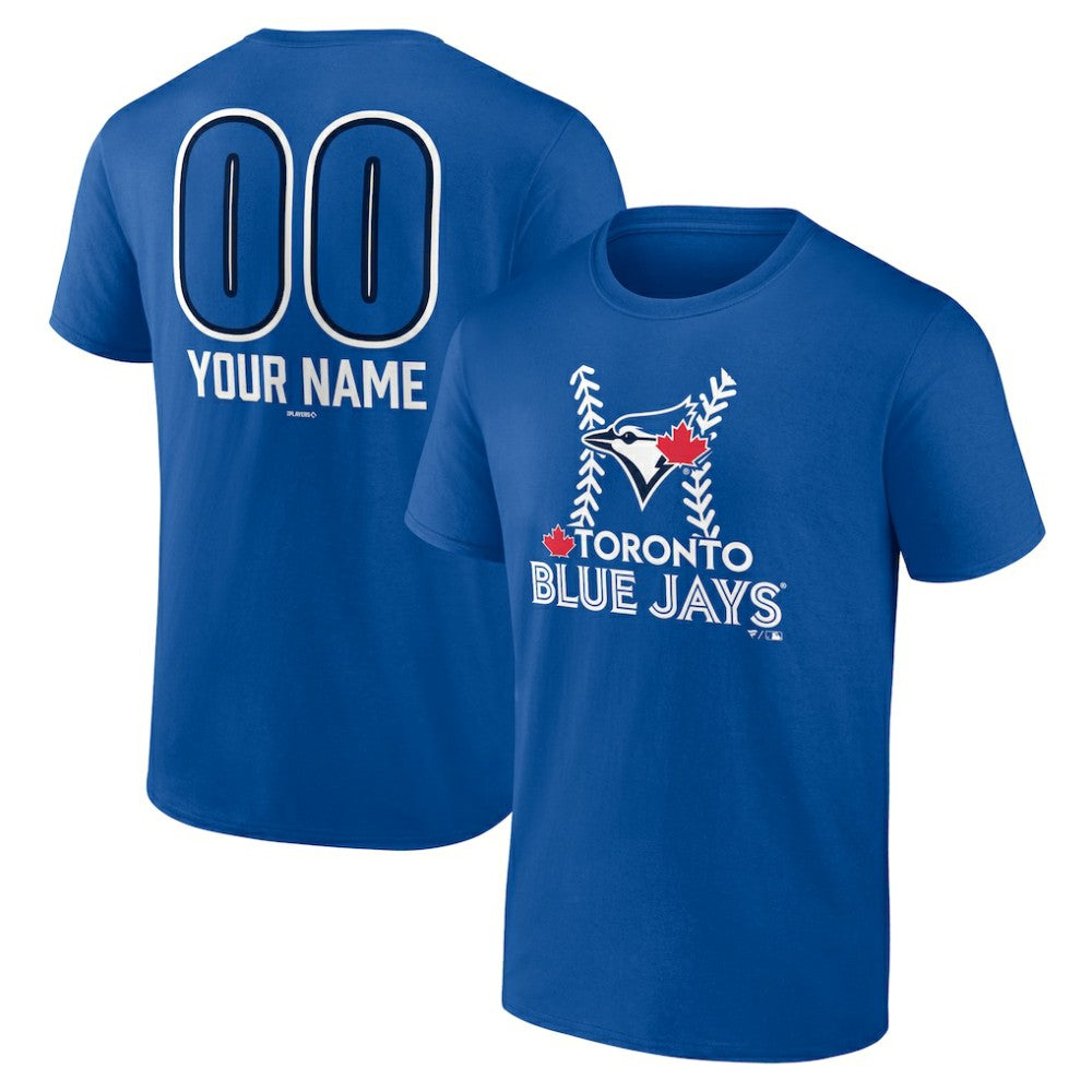 Toronto Blue Jays Personalized Name & Number Fastball T-Shirt - Royal