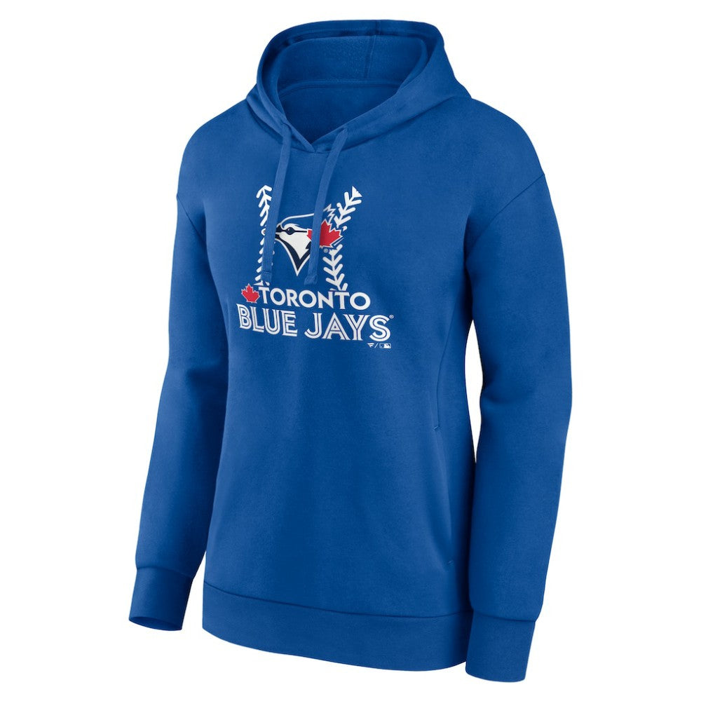 Toronto Blue Jays Women's Personalized Name & Number Fastball Pullover Hoodie - Royal