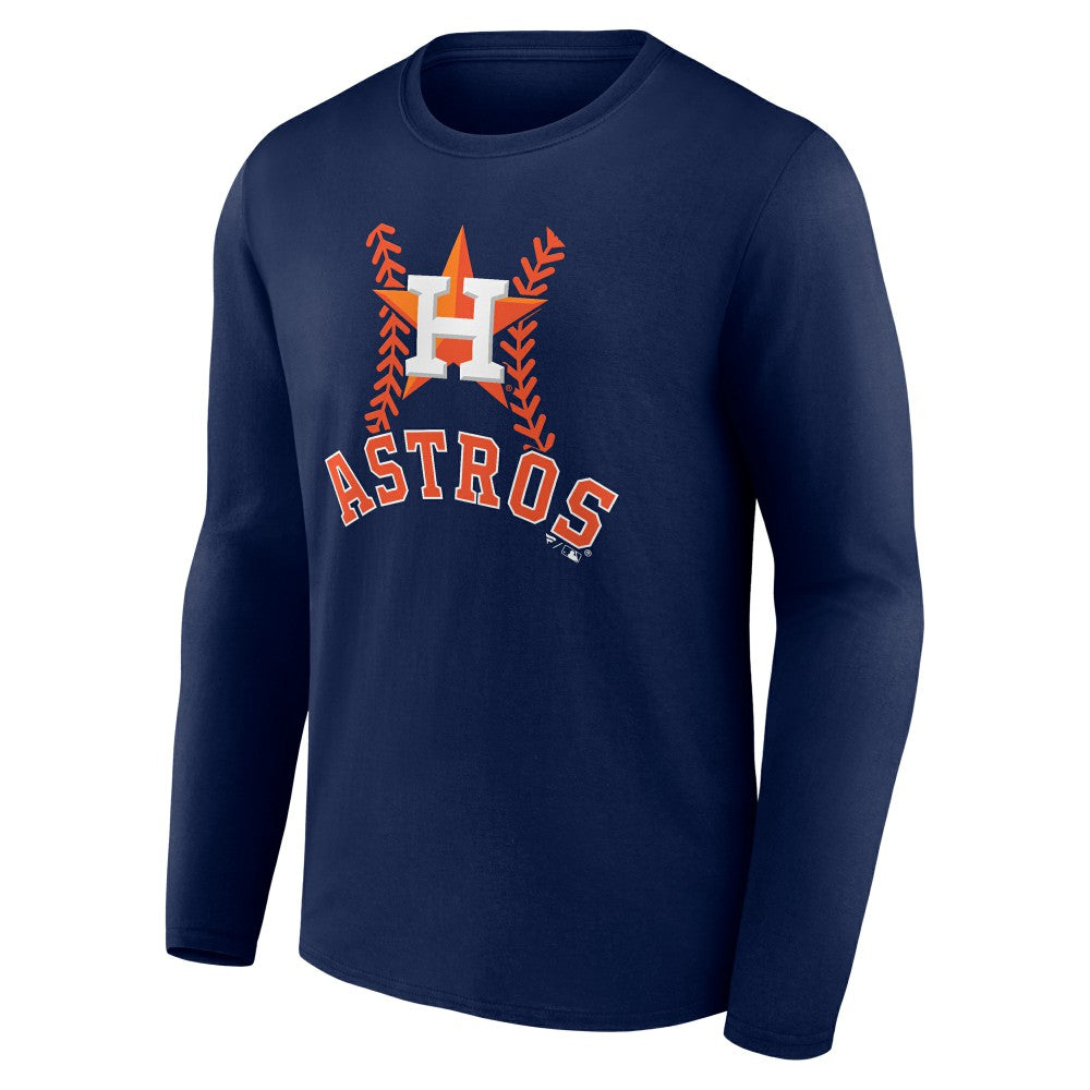 Yordan Alvarez Houston Astros Fastball Player Name & Number Long Sleeve T-Shirt - Navy
