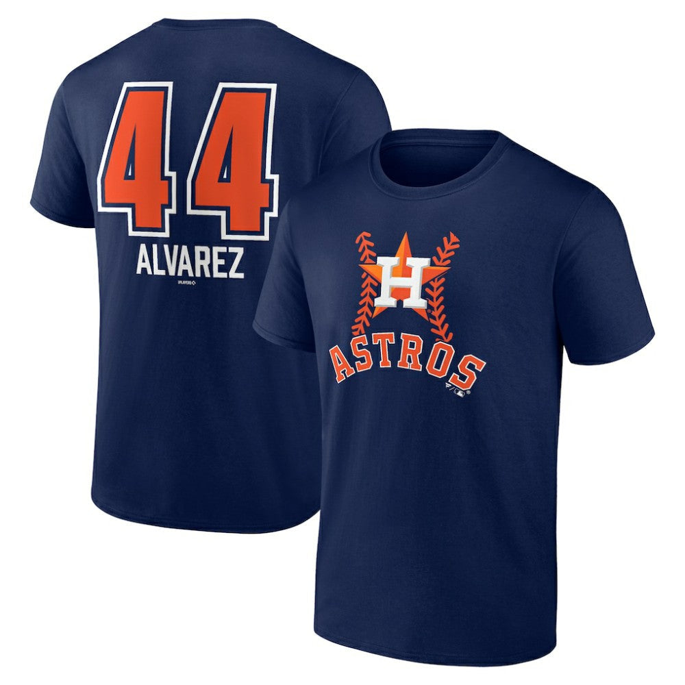 Yordan Alvarez Houston Astros Fastball Player Name & Number T-Shirt - Navy