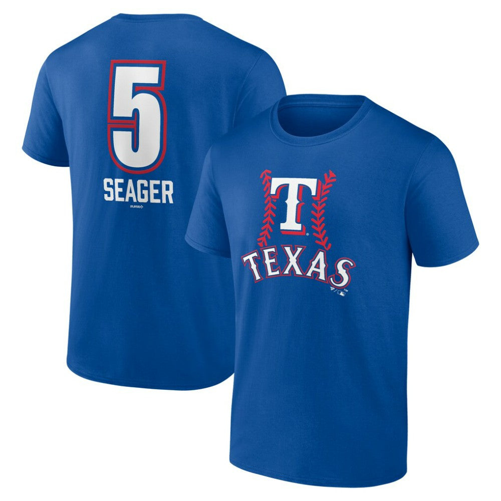 Corey Seager Texas Rangers Fastball Player Name & Number T-Shirt - Royal