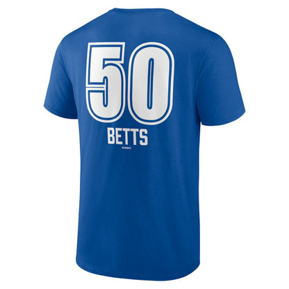 Mookie Betts Los Angeles Dodgers Fastball Player Name & Number T-Shirt - Royal