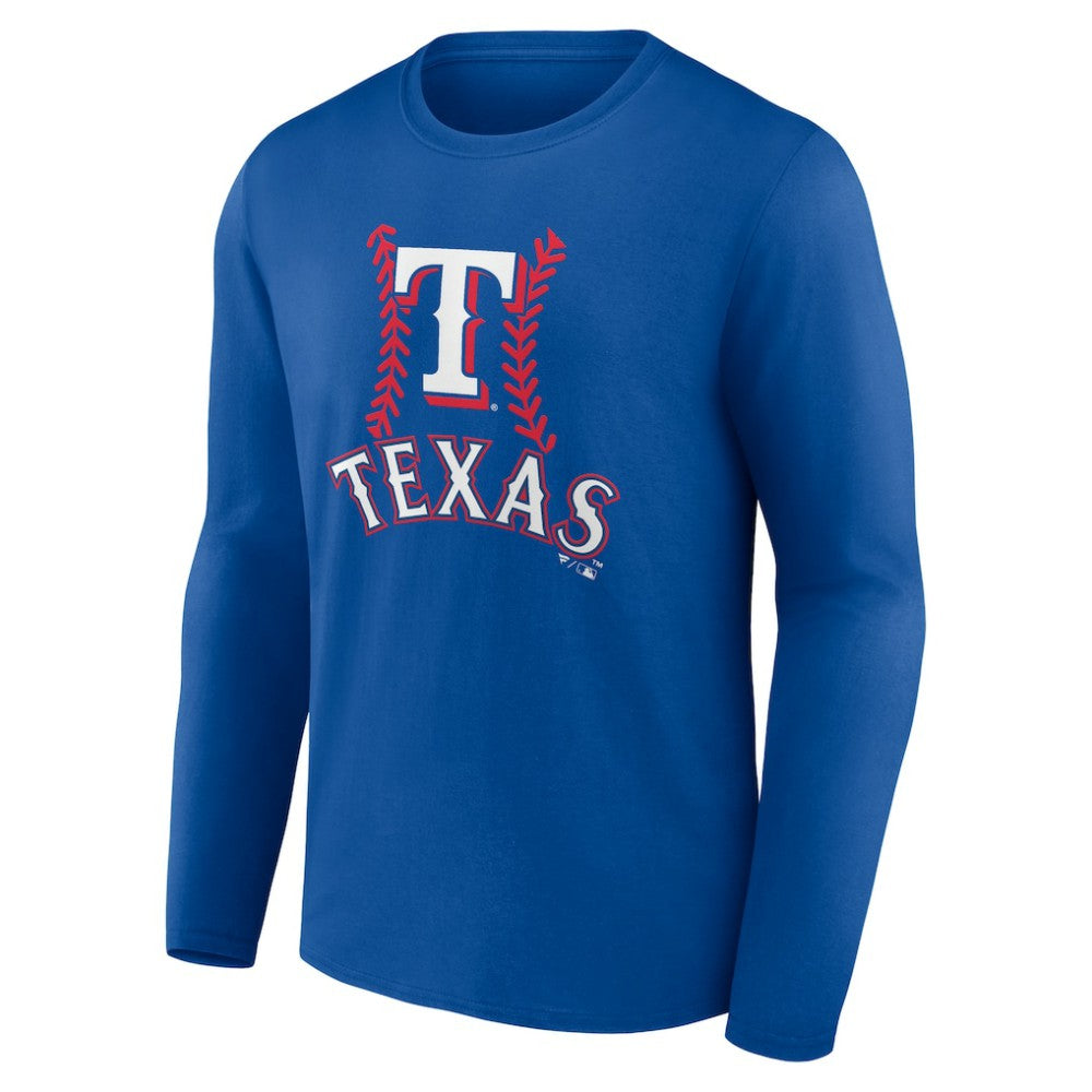 Josh Jung Texas Rangers Fastball Player Name & Number Long Sleeve T-Shirt - Royal