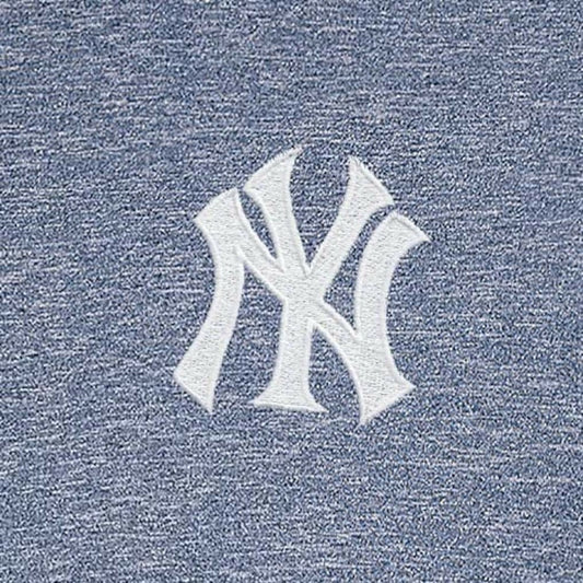 New York Yankees Antigua Hunk Quarter-Zip Top - Heather Navy