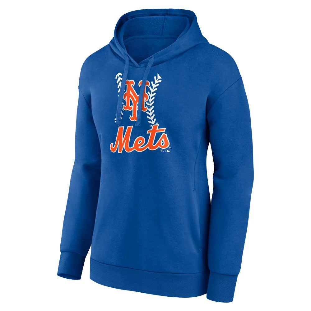 Francisco Lindor New York Mets Women's Fastball Player Name & Number Pullover Hoodie - Royal