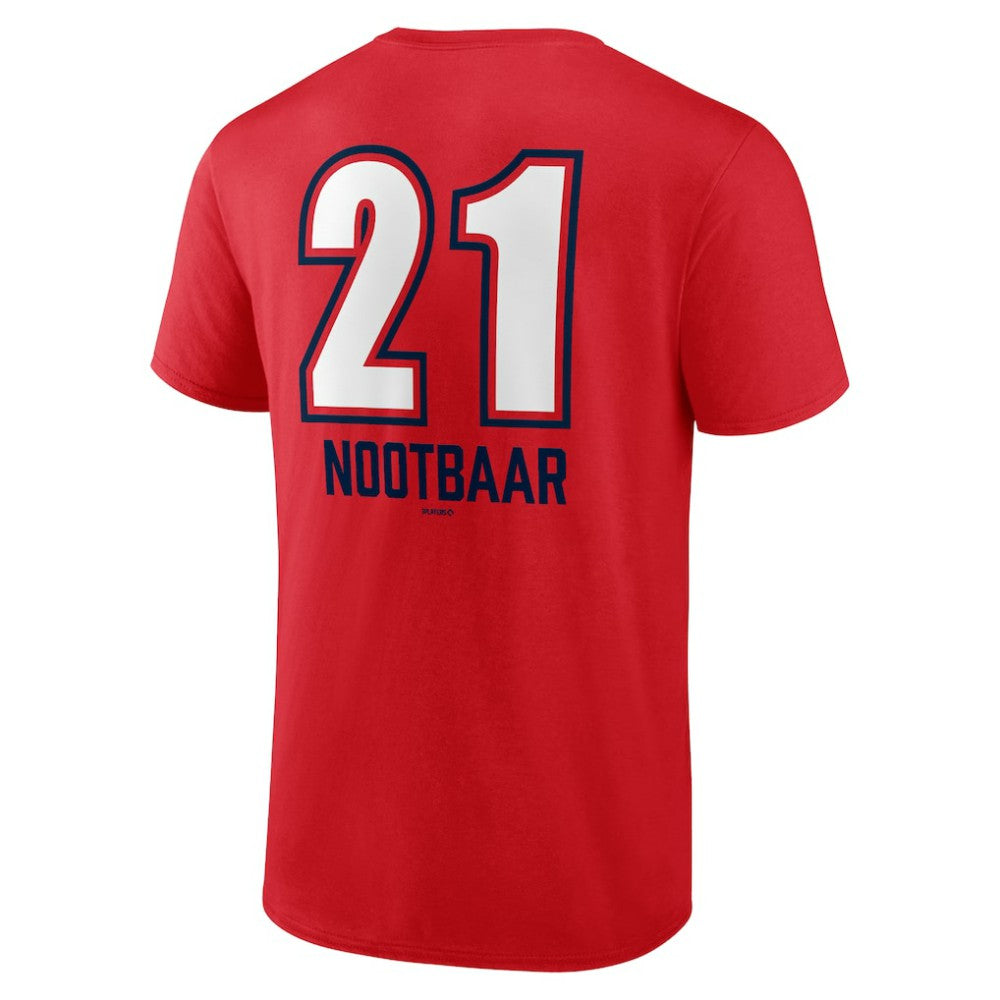 Lars Nootbaar St. Louis Cardinals Fastball Player Name & Number T-Shirt - Red