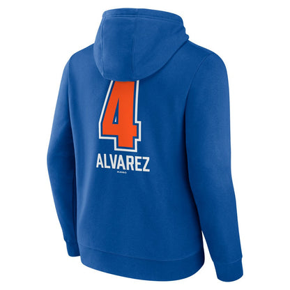 Francisco Alvarez New York Mets Fastball Player Name & Number Pullover Hoodie - Royal