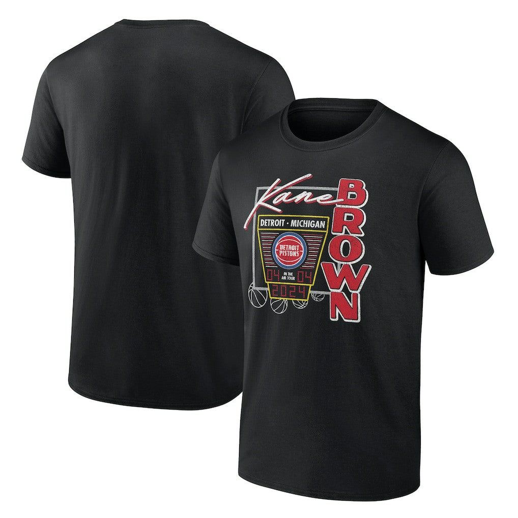 Kane Brown x Detroit Pistons T-Shirt sale - Black | Fanatics shop