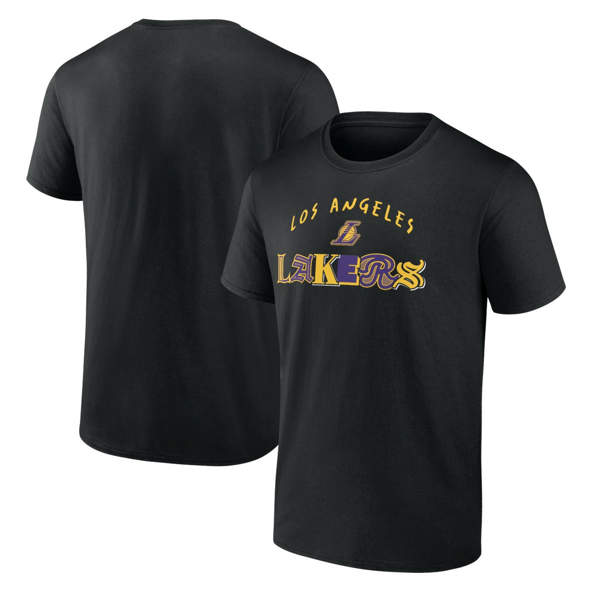 Los Angeles Lakers Graffiti Arch T-Shirt - Black cheap