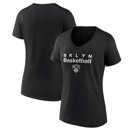 Brooklyn Nets Pick & Roll Coverage V-Neck T-Shirt - Black online