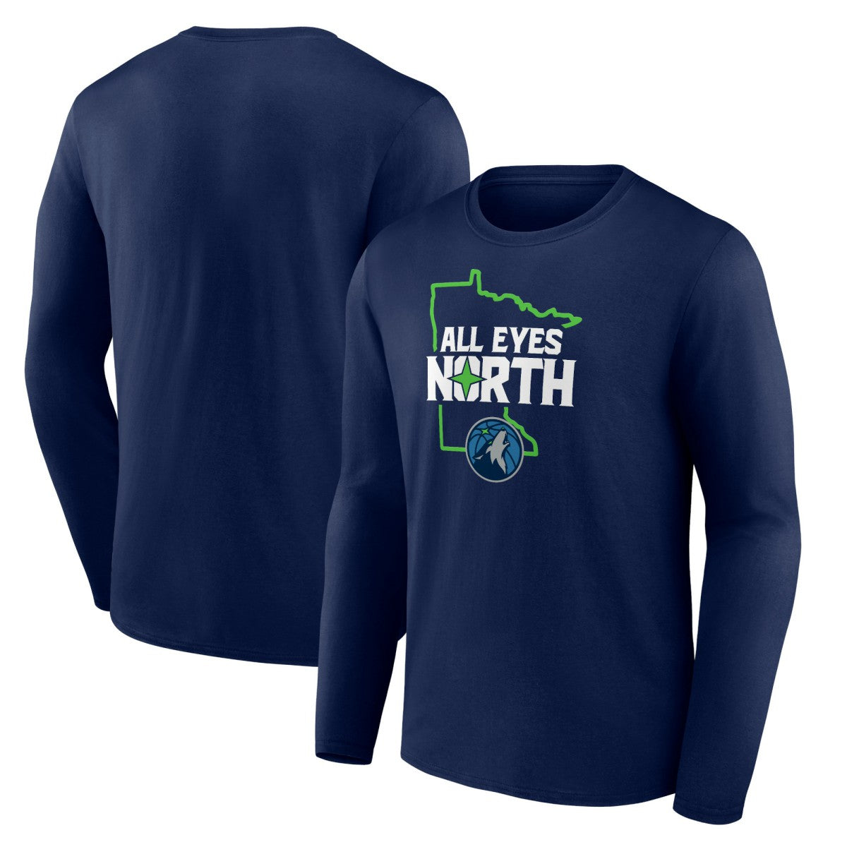 Minnesota Timberwolves Pick & Roll Coverage Long Sleeve T-Shirt - Navy discount