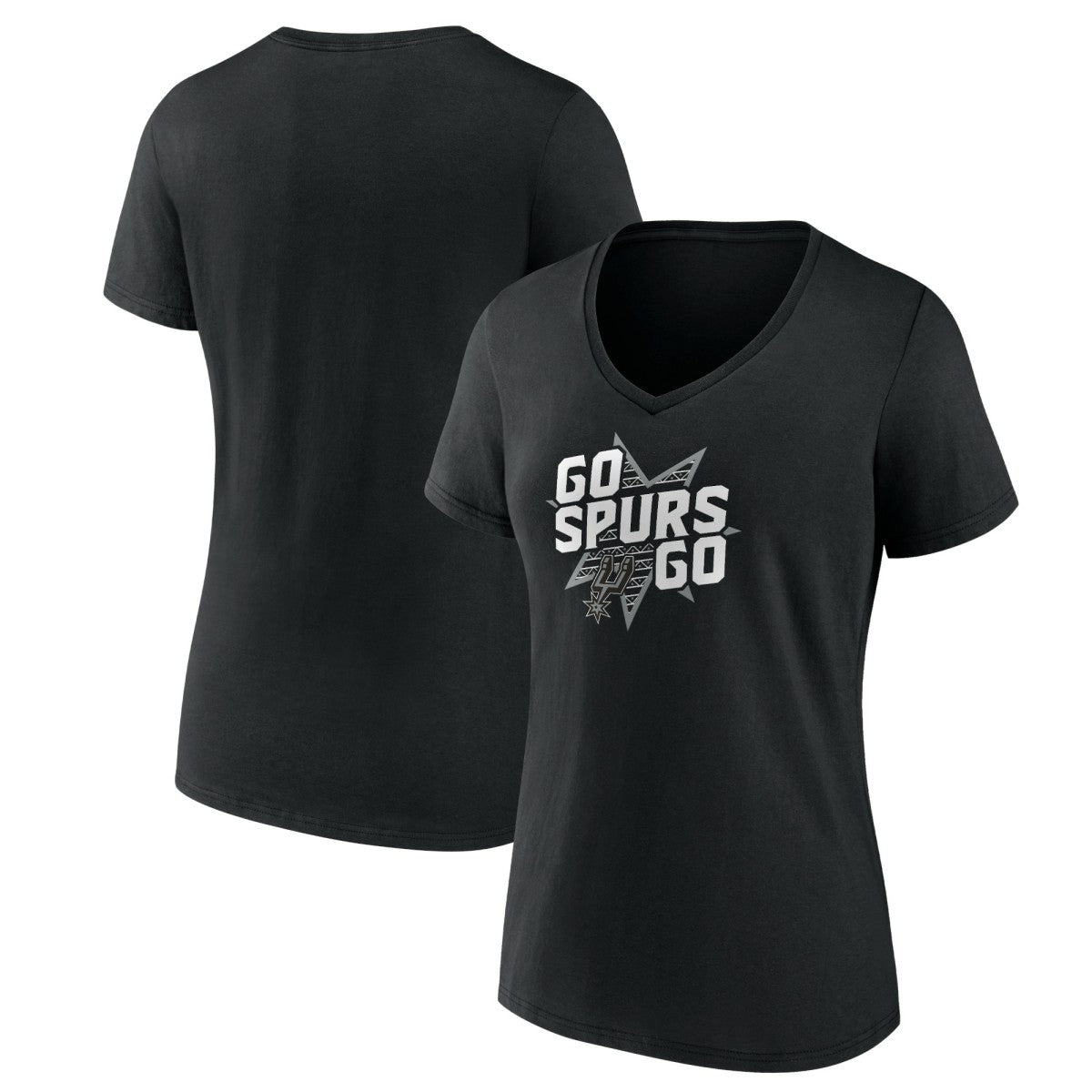 San Antonio Spurs Pick & Roll Coverage V-Neck T-Shirt - Black discount